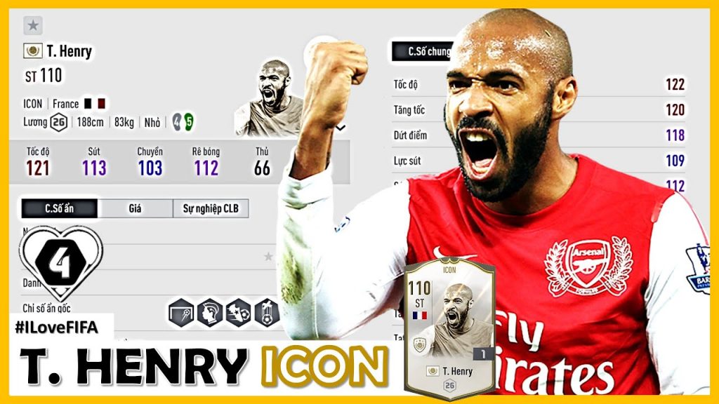 FIFA Online 4 chính thức ra mắt "Đứa con thần gió" Henry ICONS